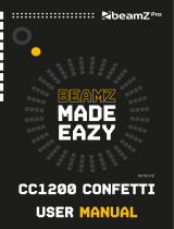Beamz Pro CC1200 Confetti Launcher Instrukcja obsługi