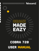 Beamz Cobra 720 Wash Moving Head 7x 20W Instrukcja obsługi