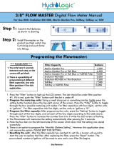 Hydrologic Purification Systems ⅜" Flowmaster Instrukcja obsługi