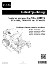 Toro Titan ZXM5475 Zero Turn Riding Mower Instrukcja obsługi