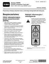 Toro ROPS Kit, TimeCutter Riding Mower Instrukcja instalacji