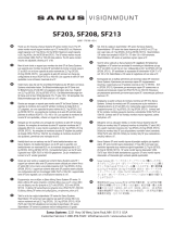 Sanus SF208-B1 Instrukcja obsługi