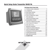 Mettler Toledo M400 PA Skrócona instrukcja instalacji