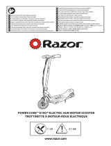 Razor Power Core E100 - Bleu Instrukcja obsługi