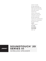 Bose SoundTouch 20 wireless speaker Instrukcja obsługi