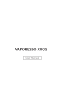 Vaporesso XROS Instrukcja obsługi